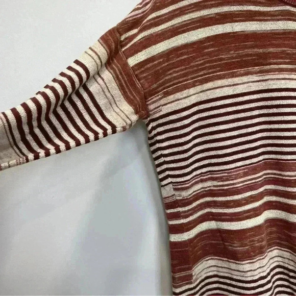 PRANA Adelaide  multicolor striped metallic‎ pullover sweater size M - Picture 2 of 8